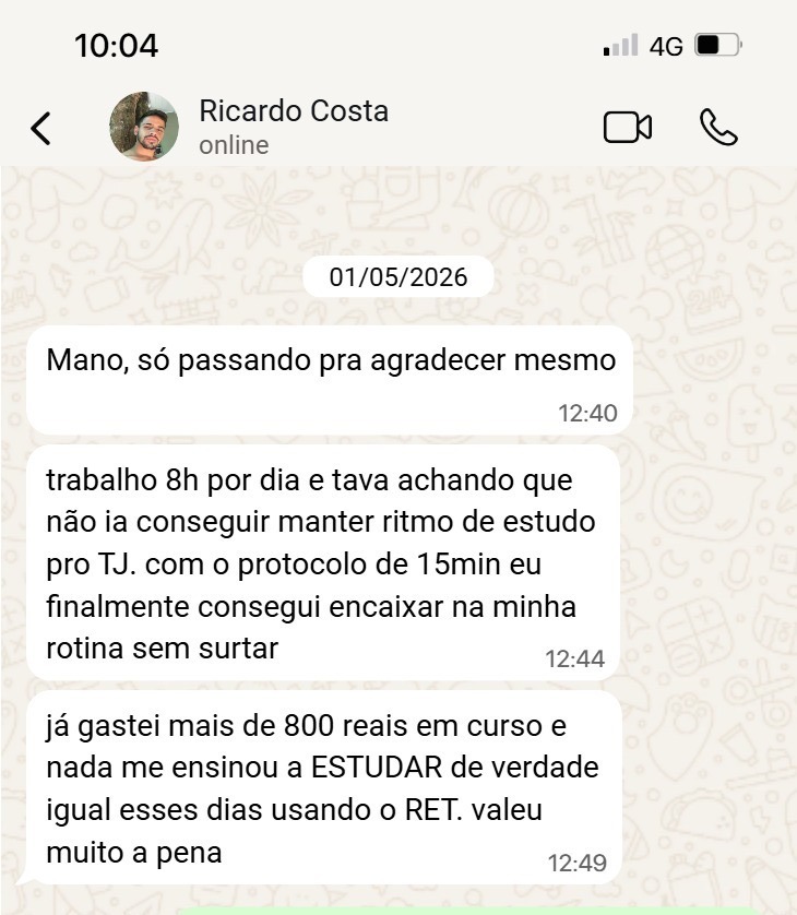 Depoimento no WhatsApp - Ricardo Costa